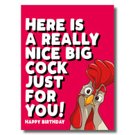 A Really Big Cock Birthday Card